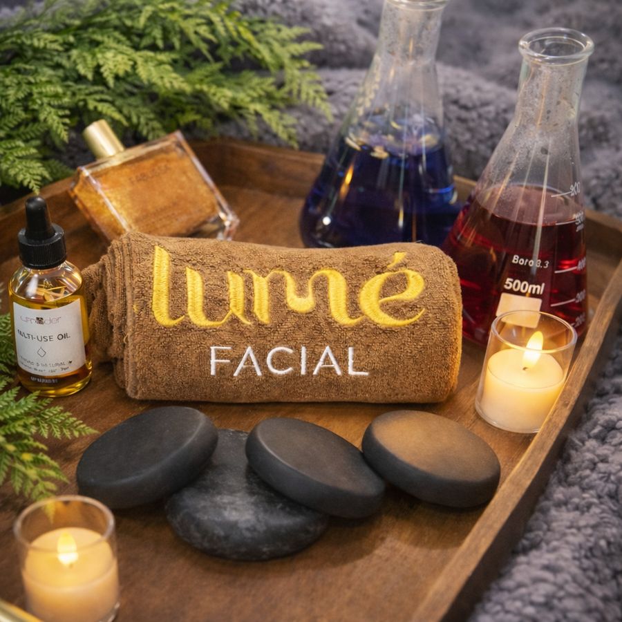 Facial tray at Lumé Mableton